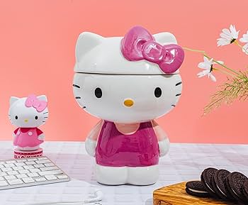 Amazon.com: Silver Buffalo Sanrio Hello Kitty 3D Sculpted Ceramic